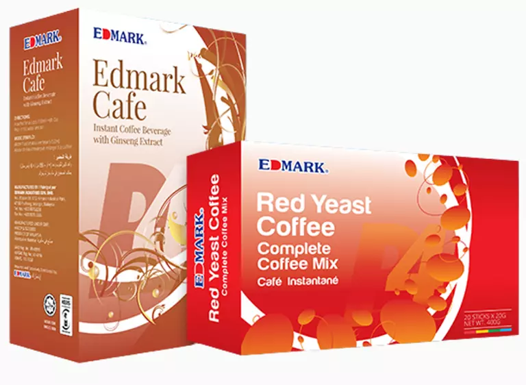 Les cafés Edmark_café au ginseng_ RED YEAST COFFEE  